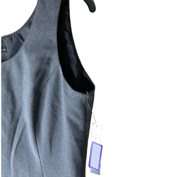 Preston & York Gray Top Women's Size 10 Lined Sleeveless - Picture 7 of 9